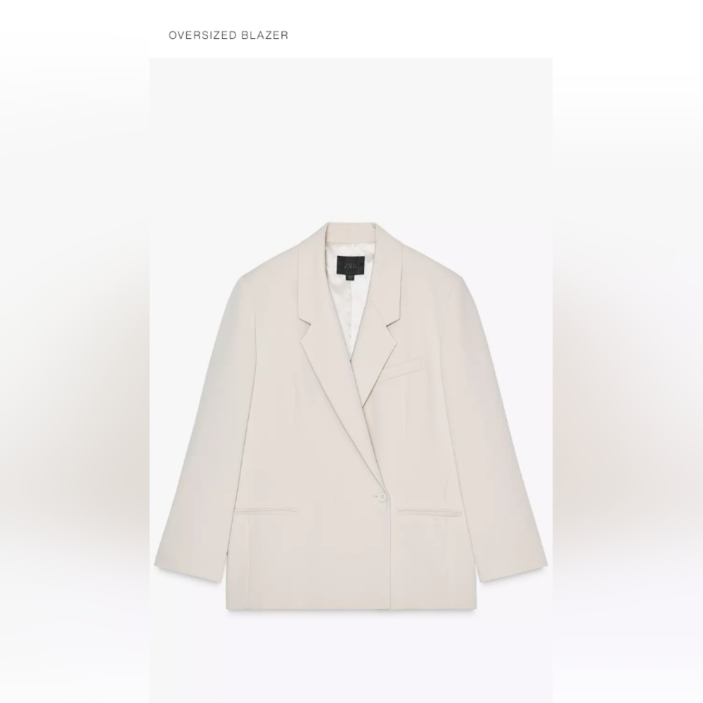 Zara Women's Classic Cream Blazer
